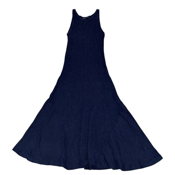 Polo Ralph Lauren Dresses & Skirts - Polo Ralph Lauren Waffle Knit Maxi Dress Blue Sleeveless Tank A-Line Size XL